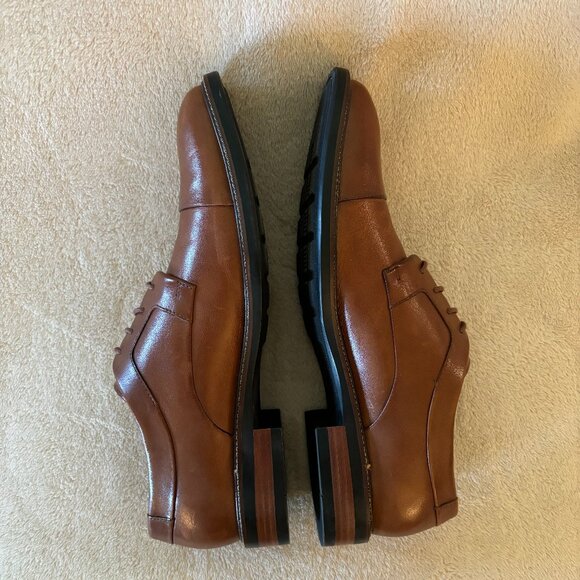 COLE HAAN Men\'s Oxford Cap Toe Leather Shoes Size 8.5 M in color British Tan main image 5